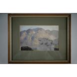 Attributed to Delmar Harmood Banner (1896-1983) Two Lake District studies, oil on canvas, in card