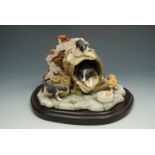 A Border Fine Arts figurine 'Let Sleeping Dogs Lie' boxed, 12 cm