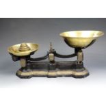 Kitchen scales and brass weights