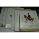 A number of 1970s military uniform study calendars and other military prints