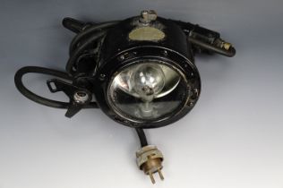 A Second World War Aldis signalling lamp