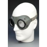 A set of Second World War German Wehrmacht issue sun and dust goggles, (a/f)