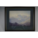 Delmar Harmood Banner (1896-1983) "Scafell from Dow Crag", watercolour, titled, signed and dated, in