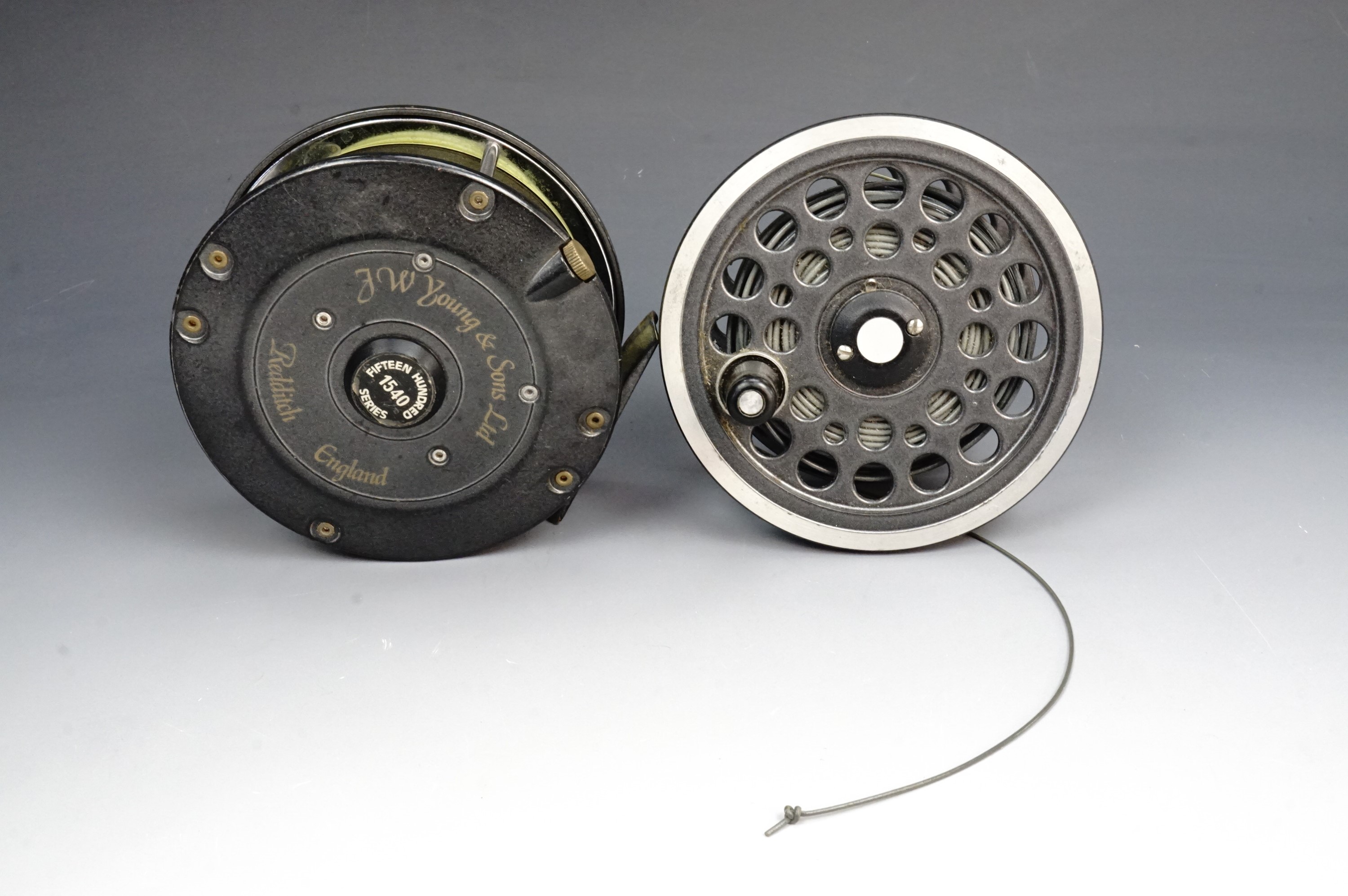 A J W Young & Sons Fifteen Hundred series 1540 fly fishing reel and spare spool