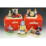 Royal Doulton 'Bunnykins' tableaus, 'All Fueled Up' and 'Just Like New', both limited edition and
