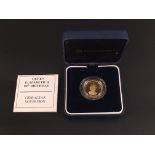 A Westminster Mint Queen Elizabeth II 80th Birthday Gibraltar gold Sovereign, 22 ct, 7.98 g