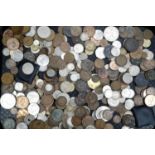 A quantity of 18th Century and later GB and world coins