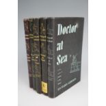 Richard Gordon, "Doctor at...", two first editions and three early editions in dustwrappers