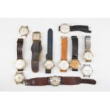 A quantity of 1950s and other wristwatches