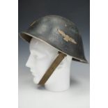 An early 1950s RAF Mk 4 steel helmet