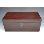 19th century mahogany box with an assortment of buttons