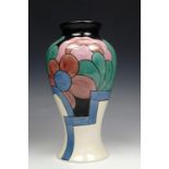 A Wedgwood Clarice Cliff 'Bizarre' vase , 32 cm