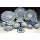 20 items of Wedgwood blue jasper ware.