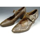 A pair of vintage lady's Italian leather shoes, size 7M
