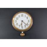 An early 20th Century instrument fascia or travel timepiece / watch, 67 mm, (a/f)