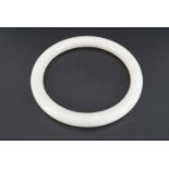 A white jade bangle, 7.5 cm