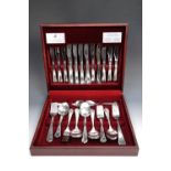 A cased Viners cutlery set (incomplete)