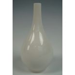 An Edwardian Royal Worcester Aesthetic Blanc de Chines vase of baluster form, G 151, 14.5 cm