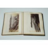 A good late Victorian photograph album, largely containing (approx 5" x 8") British tourist views of