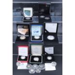 A quantity of cased and other Royal Mint silver proof coins