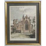 After K Robinson (late 20th Century) Two studies of Carlisle Cathedral, originally pen, ink and