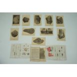 A quantity of British Museum (Natural History) precious / ornamental stone postcards, circa 1920s