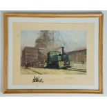 After David Shepherd O.B.E. ''On the Sub Nigel Mine in the Transvaal'' signed limited edition print,