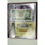An album of Scottish and Northern Irish banknotes
