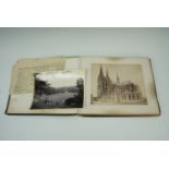 A good late Victorian photograph album, largely containing (approx 5" x 8") British tourist views of