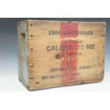 A US military .30 calibre ammunition chest, 46 cm x 35 cm x 24 cm