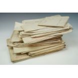 A quantity of 19th century velum indentures relating to Carlisle and its environs, several