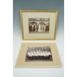 A late 19th / early 20th Century photograph of a group of school children dressed as cadets or