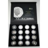 A 2009 Royal Mint "The UK 50p Proof Collection" cased coin set