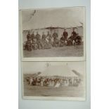 A fine photograph of Victorian officers of the Border Regiment, 30 cm x 38 cm, together with a