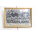 Two framed inter-War Scots Guards unit photographs, depicting respectively 1st Scots Guards in 1919,