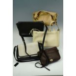 Five Coach Costa Rican leather hand bags