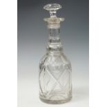 A Victorian cut glass decanter