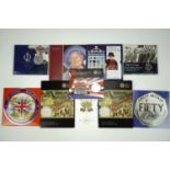 A small collection of Royal Mint uncirculated and commemorative coin packs etc