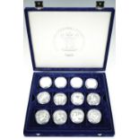A Royal Mint part 1996 European Football Championship silver coins set