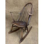An Ercol Windsor style rocking chair