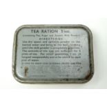 A 1943 British military 5 ounce tea ration, complete and unopened