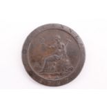 A George III cartwheel penny