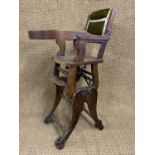 A late Victorian child's metamorphic chair