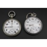 Two Second World War British army GSTP pocket watches