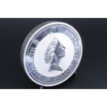 An Australian Kookaburra 1 kg fine silver 30 dollar coin