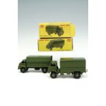 A Dinky 621 3-Ton Army Wagon, boxed, together with a 623 Army Covered Wagon