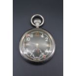 A Second World War British army GSTP pocket watch, (a/f)