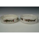 Two mid 19th century Char dishes, one of shallow straight sided form and one of concave form (