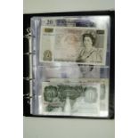 An album of QEII Bank of England banknotes