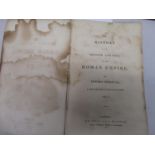 Four volumes ' The History of the Decline and Fall of the Roman Empire ' by Edward Gibbon, in four